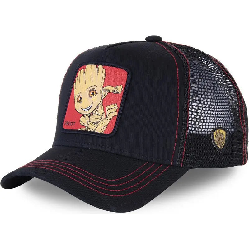 High Quality Marvel All Styles Anime Cartoon Snapback Cotton Baseball Cap Men Women Hip Hop Dad Mesh Trucker Hat Dropshipping