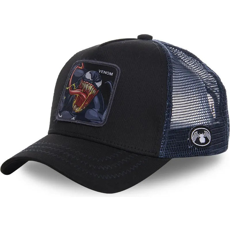 High Quality Marvel All Styles Anime Cartoon Snapback Cotton Baseball Cap Men Women Hip Hop Dad Mesh Trucker Hat Dropshipping
