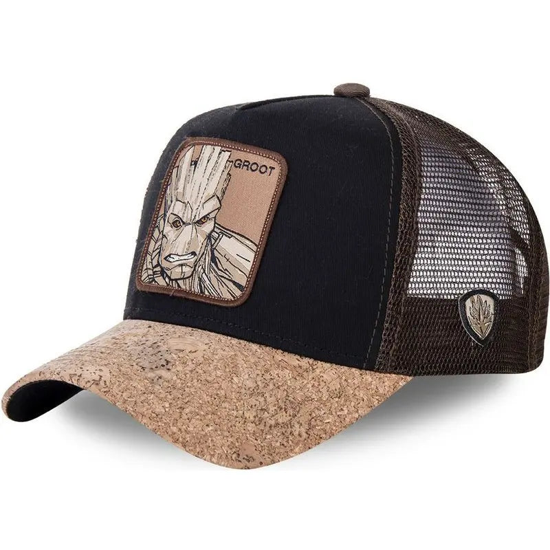 High Quality Marvel All Styles Anime Cartoon Snapback Cotton Baseball Cap Men Women Hip Hop Dad Mesh Trucker Hat Dropshipping