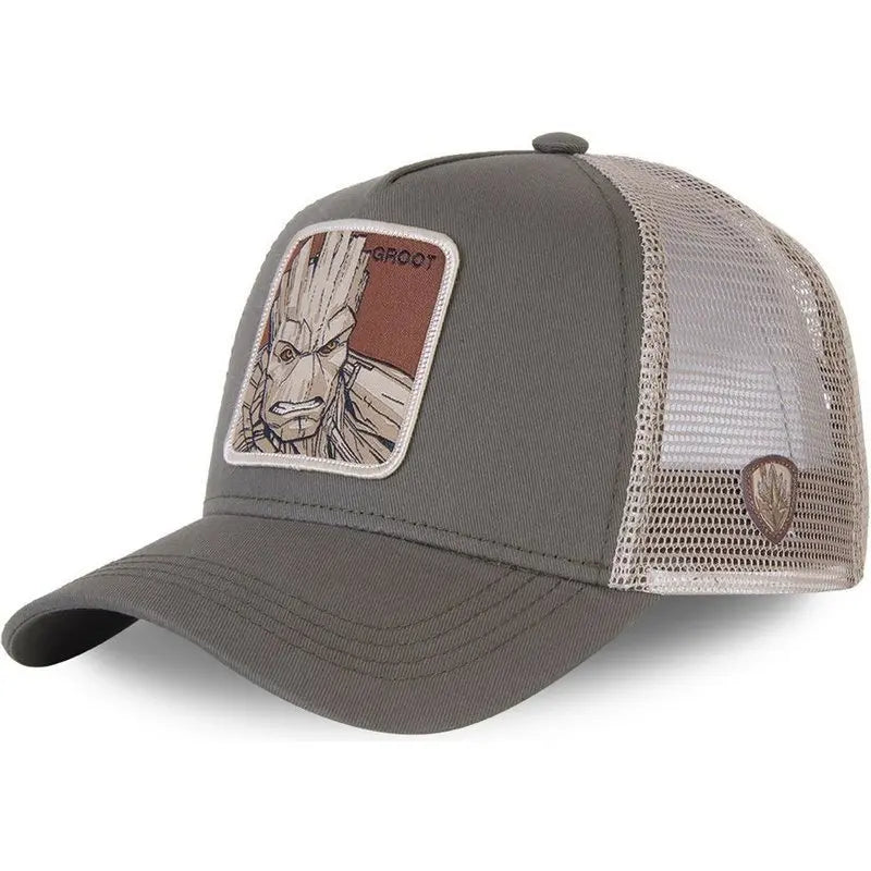 High Quality Marvel All Styles Anime Cartoon Snapback Cotton Baseball Cap Men Women Hip Hop Dad Mesh Trucker Hat Dropshipping