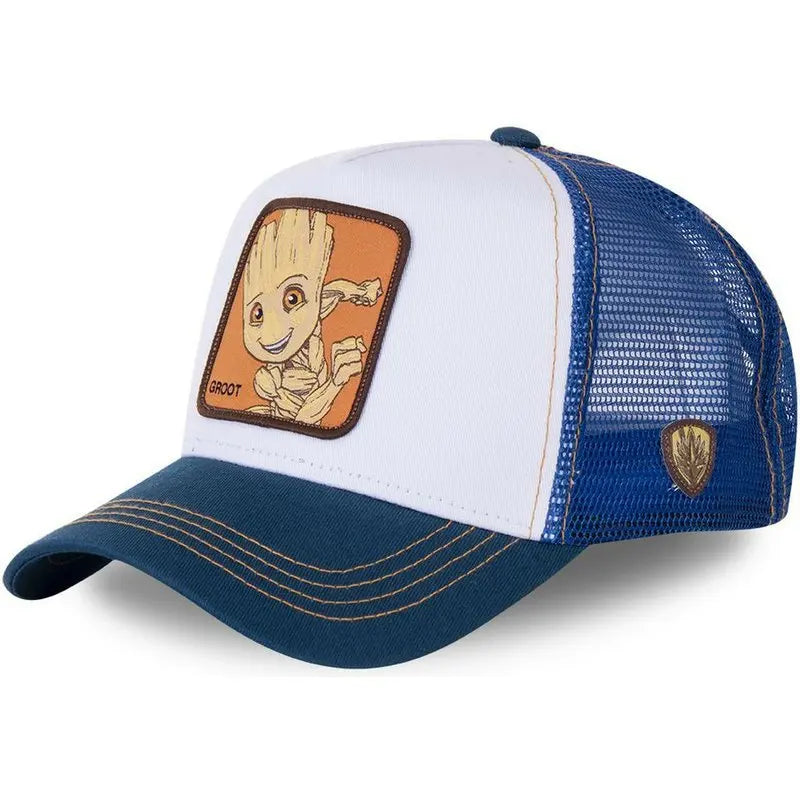 High Quality Marvel All Styles Anime Cartoon Snapback Cotton Baseball Cap Men Women Hip Hop Dad Mesh Trucker Hat Dropshipping